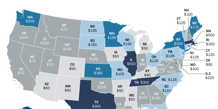 STATE-BY-STATE: LLC STARTUP FEES MAPPED OUT ACROSS THE U.S. | MBA@UNC